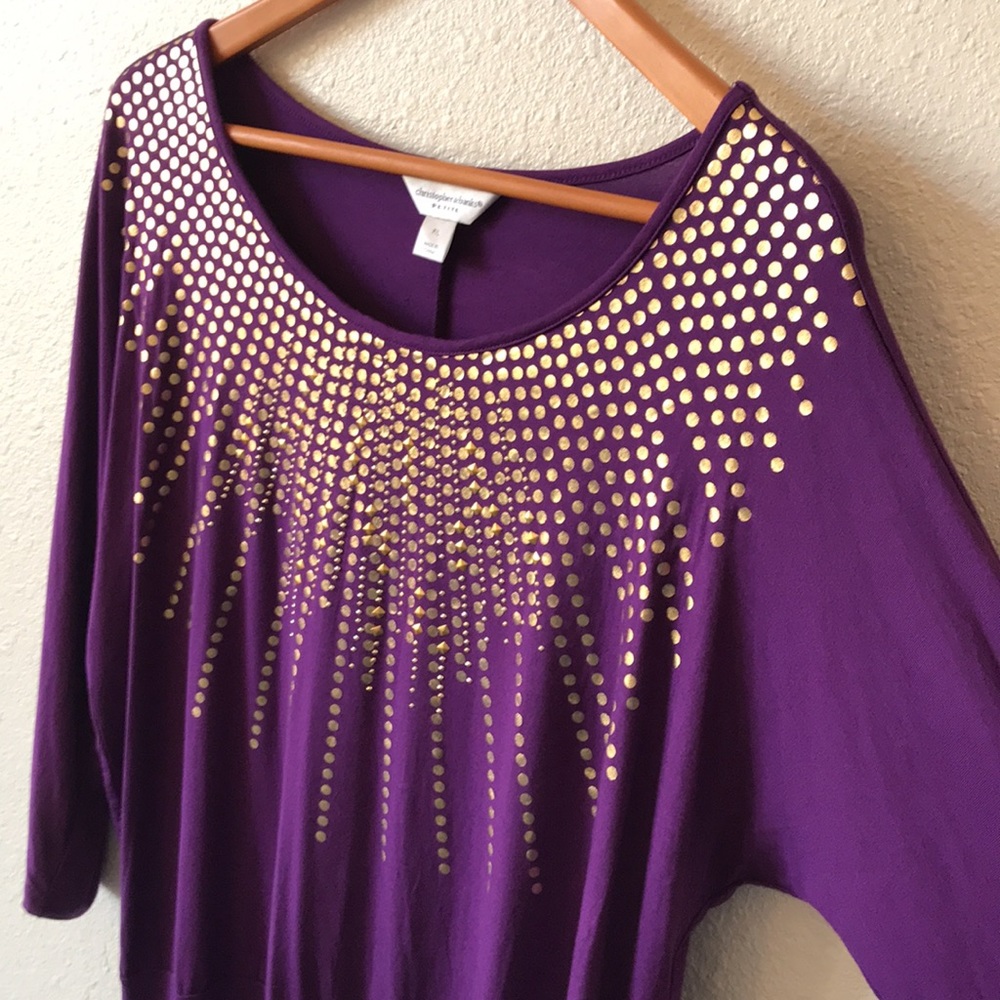 Christopher & Banks Embellished Pullover Top